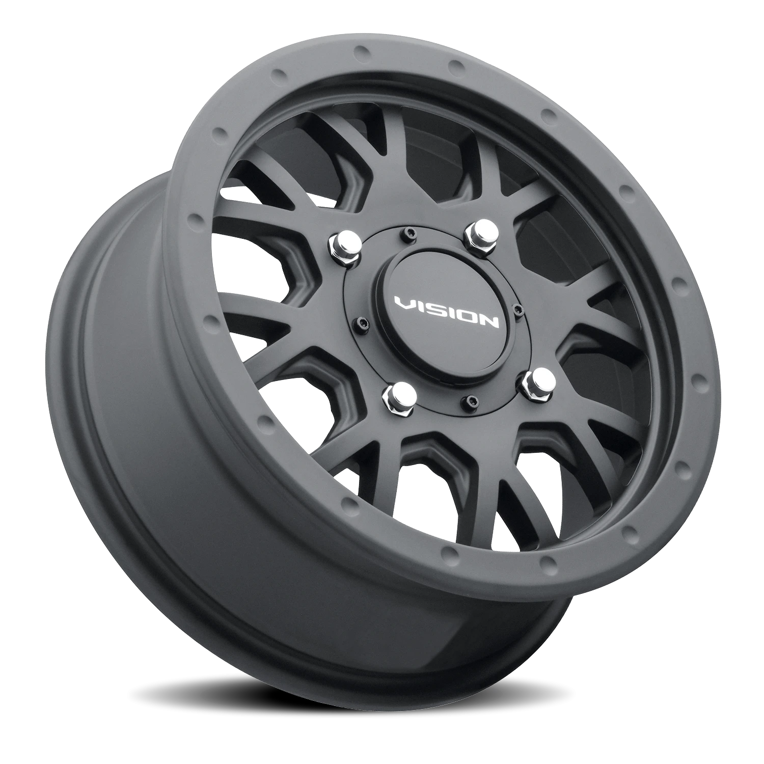 https://wheels.autosyncstudio.com/webp/Vision/Invader-Beadlock-UTV-GV8_SB_Satin_Black_4-lug_0002.webp