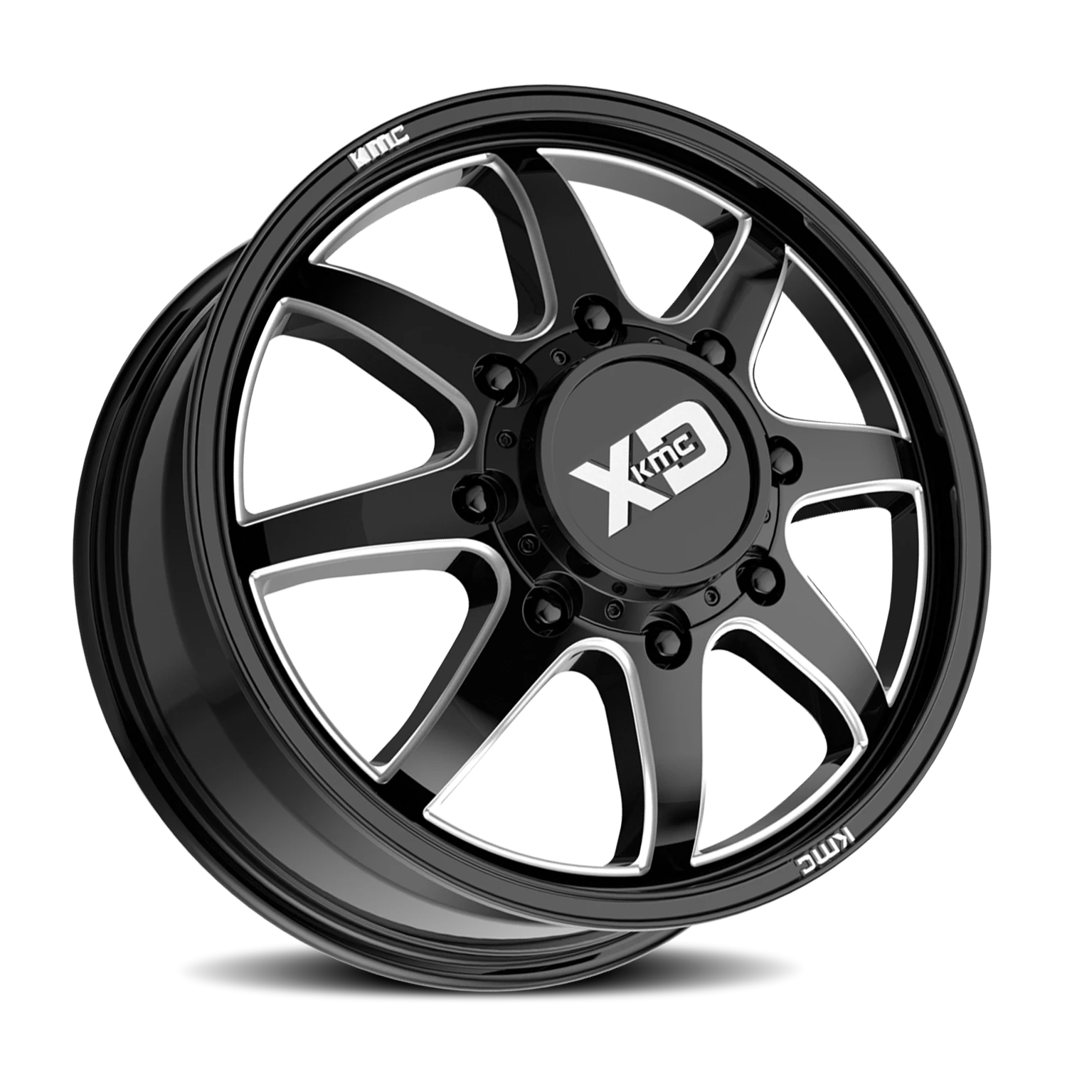 https://wheels.autosyncstudio.com/webp/XD_Series/Pike-Dually_XD845_Gloss_Black_Milled_8-lug_Front_0002.webp