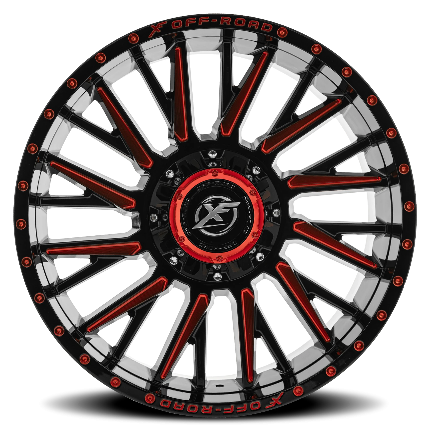https://wheels.autosyncstudio.com/webp/XF_Off-Road/XF-226_GB-RM_Gloss_Black_Red-Milled_0003.webp