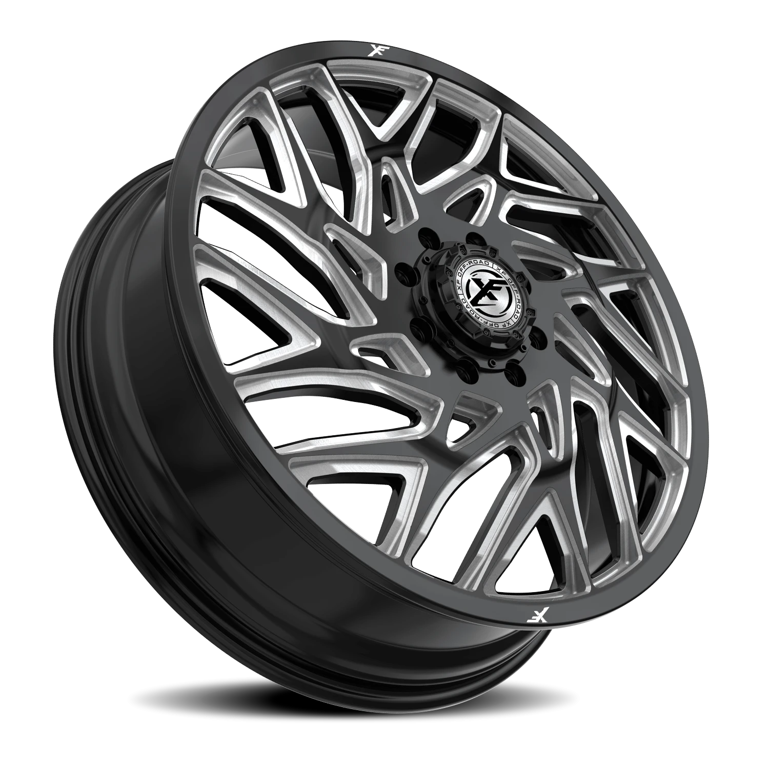 https://wheels.autosyncstudio.com/webp/XF_Off-Road/XF-229-Dually_Gloss_Black_Milled_8-lug_Front_0002.webp