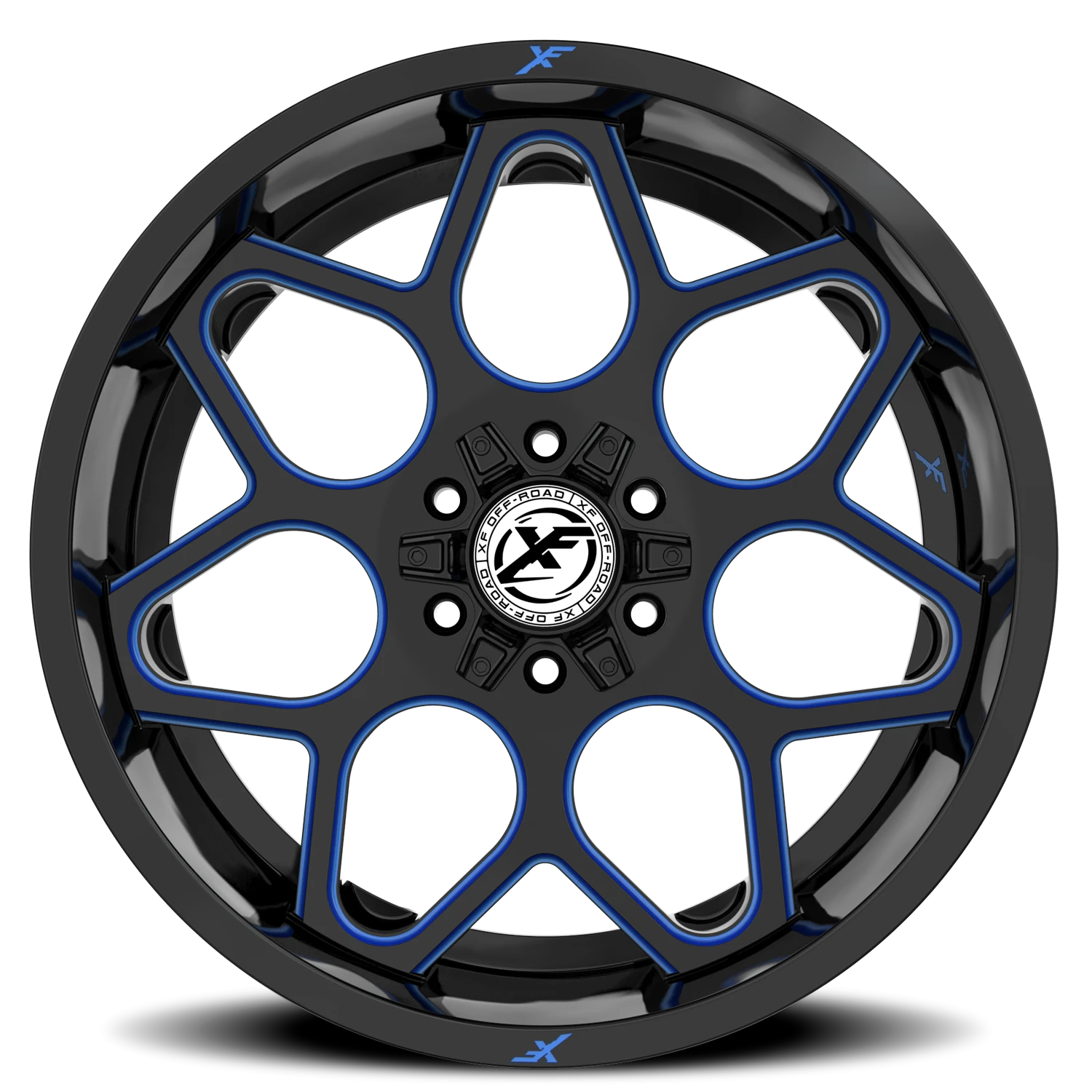 https://wheels.autosyncstudio.com/webp/XF_Off-Road/XF-233_GBMLB_Gloss_Black_Blue-Milled_0003.webp