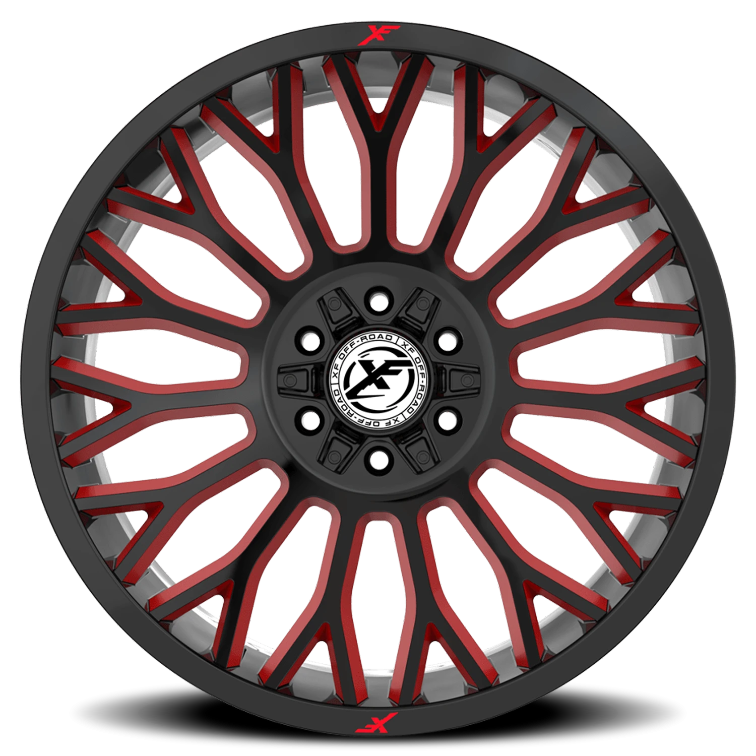 https://wheels.autosyncstudio.com/webp/XF_Off-Road/XF-237_GBMLR_Gloss_Black_Red-Milled_0003.webp