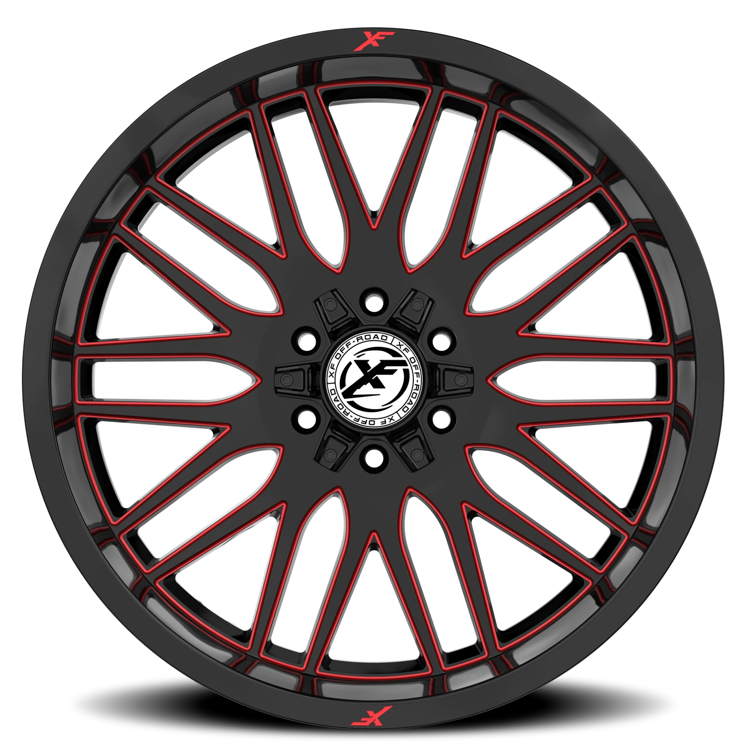 https://wheels.autosyncstudio.com/webp/XF_Off-Road/XF-240_GBR_Gloss_Black_Red-Milled-Red-Logo_0003.webp